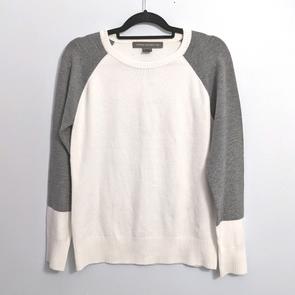 French Connection Colorblock Raglan Knit Sweater - Picture 4 of 11